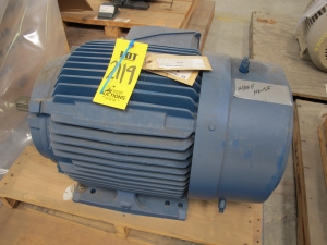 MOTOR, ELECTRIC TYPE, 50 HORSEPOWER, 460V, 3 PHASE, 60HZ ELEC RATING, 1770 RPM, 326TS FRAME, 55 AMPS, TEFC ENCLOSURE. PART # 1LA03262SP22 (W-44) LOADING & HANDLING FEE $15-
